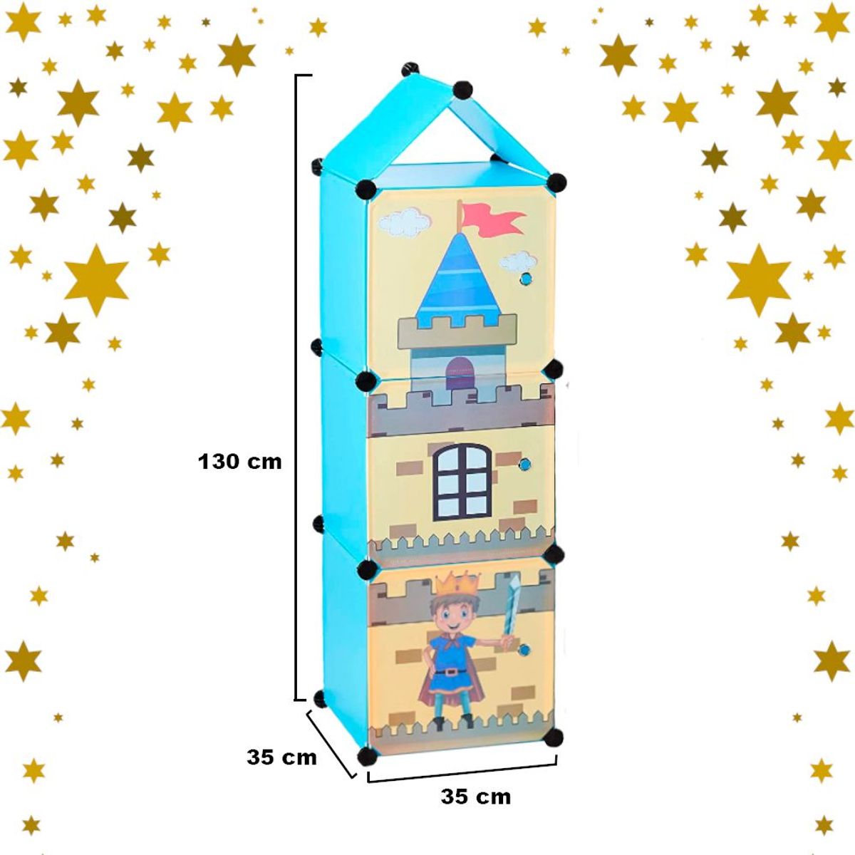 KELLER - Armario Infantil Modular Azul
