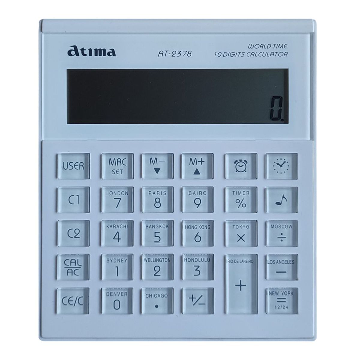 GENERICO - Calculadora de 10 Dígitos Con Calendario Fecha y Alarma