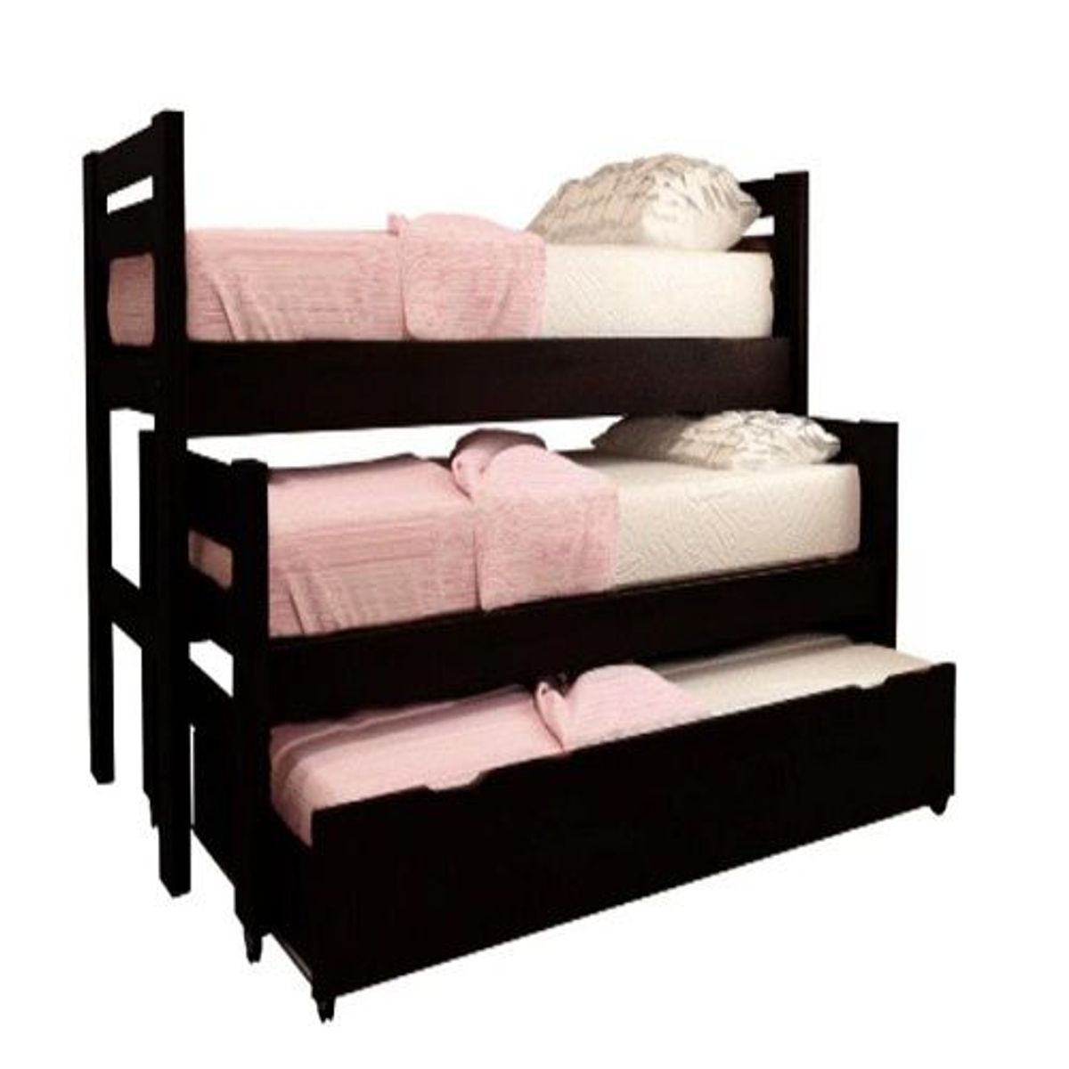 MOBILIARI - MP Cama Nido Triple Negro 1 Plaza