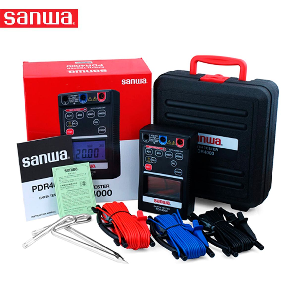 GENERICO - Telurometro Dig 4000Ω PDR4000 SANWA