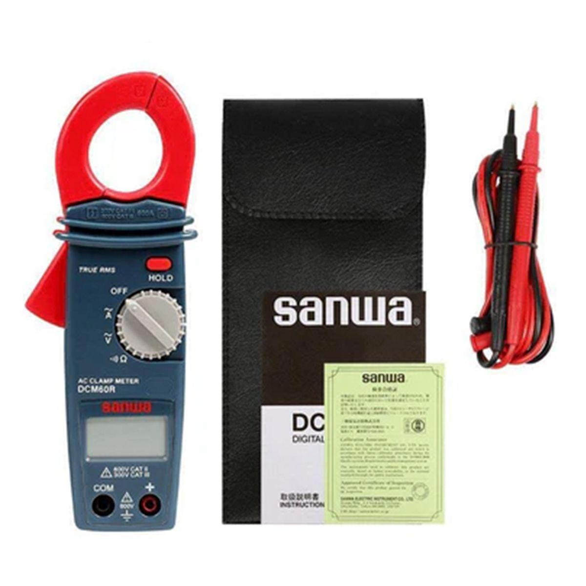 GENERICO - Pinza Amperimetrica Dig. 600 Amp Ac DCM60R SANWA