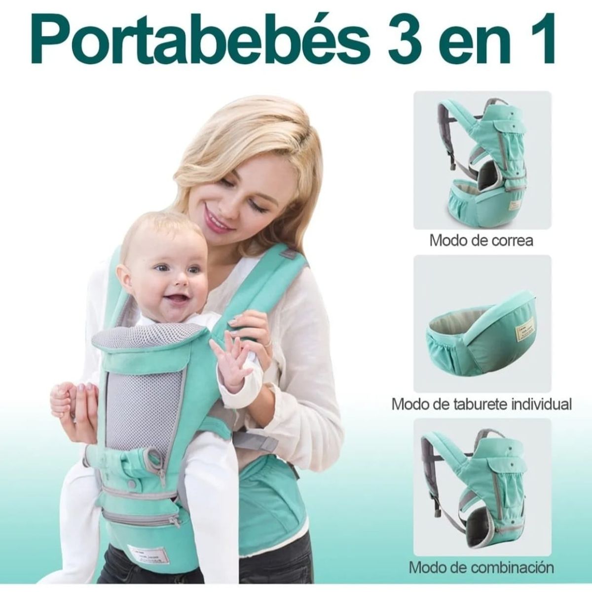 GENERICO - canguro ergonomico de bebe 3en1