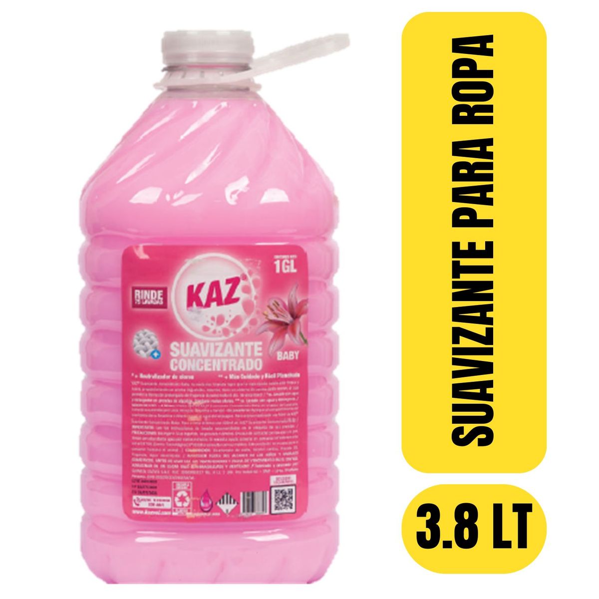 GENERICO - SUAVIZANTE PARA ROPA AROMA BEBE 3.8 LTS