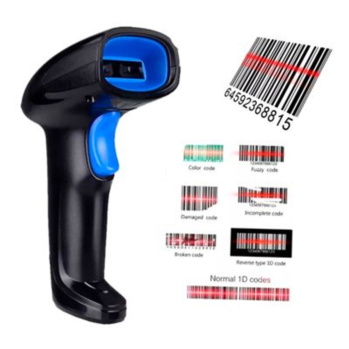 GENERICO - Lector de código de barras 1D - Alámbrico