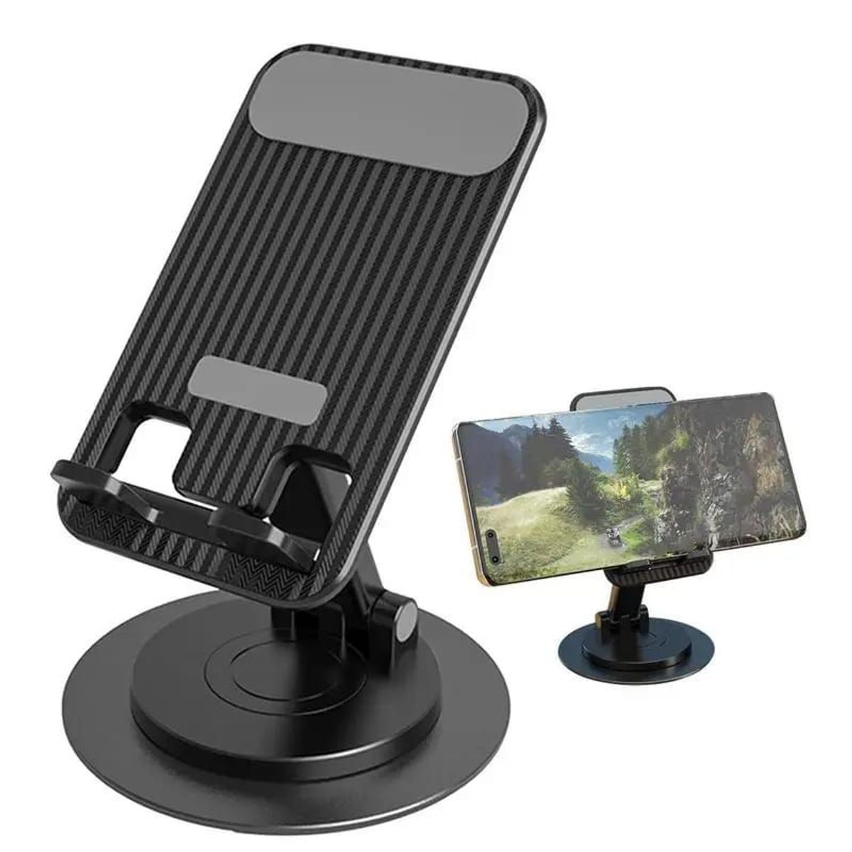 GENERICO - Soporte de Aluminio Para Celular Móvil Holder Telefono Giratorio 360