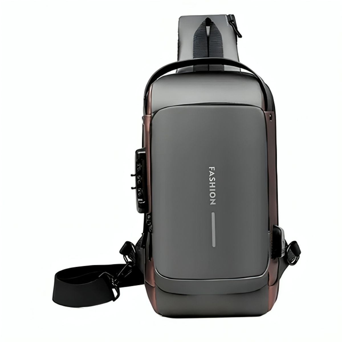 GENERICO - Morral Pechera Antirrobo Impermeable Con Puerto USB Integrado