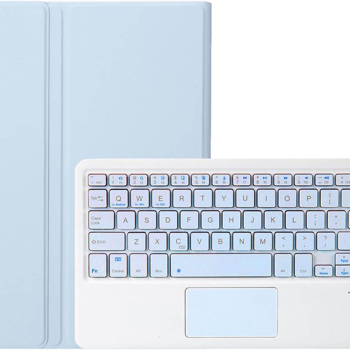 GENERICO - Funda con Teclado Bluetooth para Tablet Lenovo P11 2da gen 115Celeste