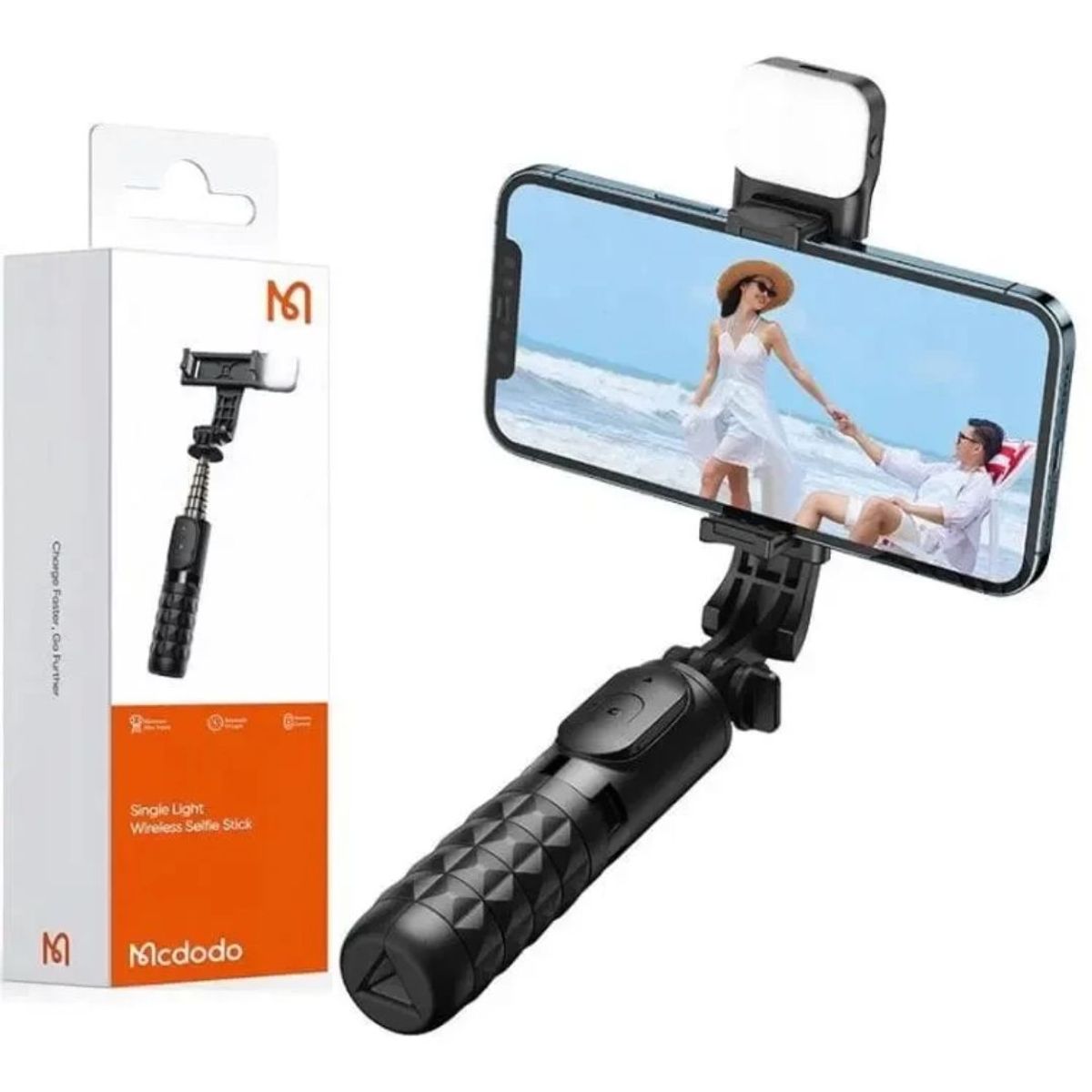 MCDODO - TRIPODE SELFIE STICK MCDODO CON LUZ Y DISPARADOR BLUETOOH SS-1781