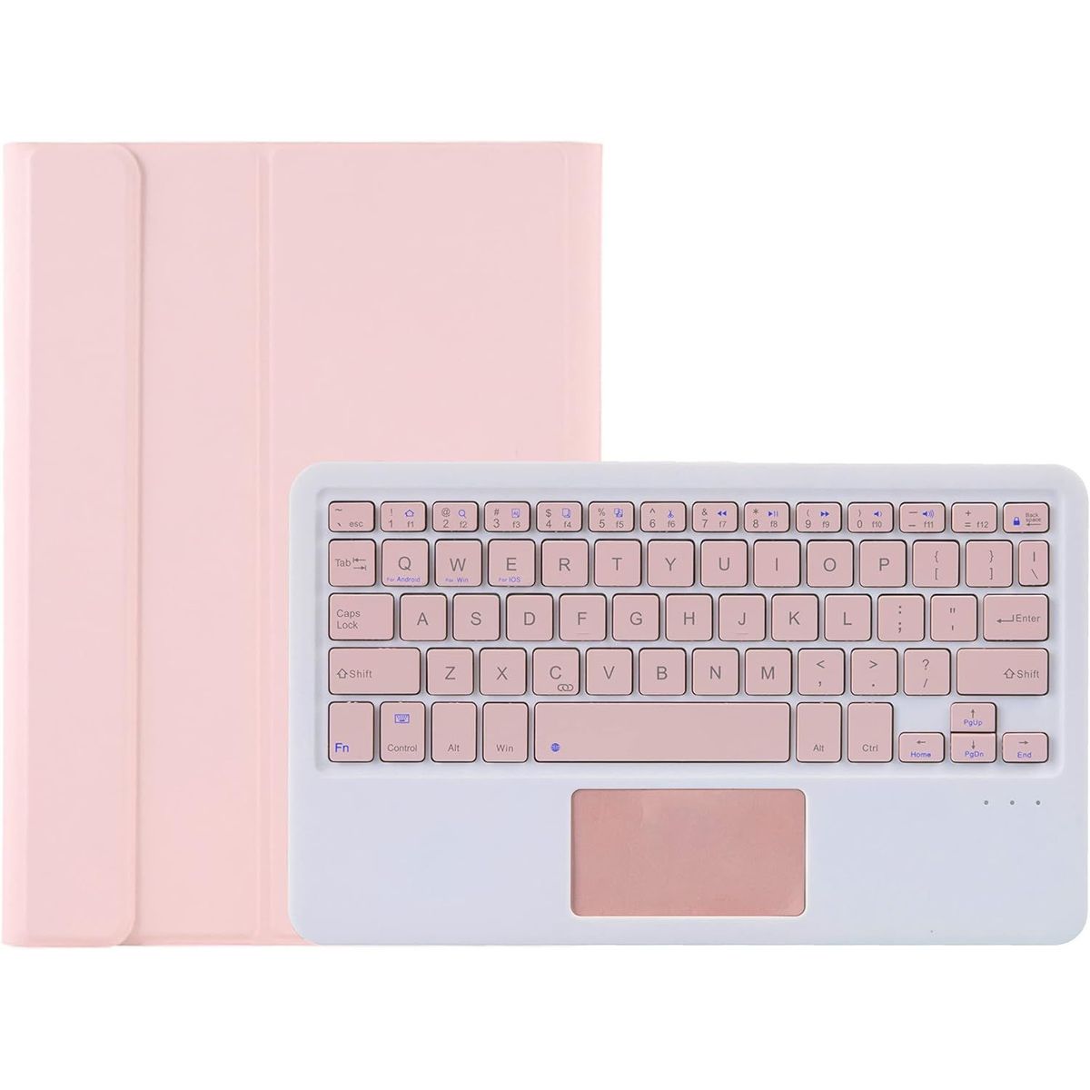 GENERICO - Funda con Teclado Bluetooth para Tablet Lenovo P11 2da gen 11,5 Rosado