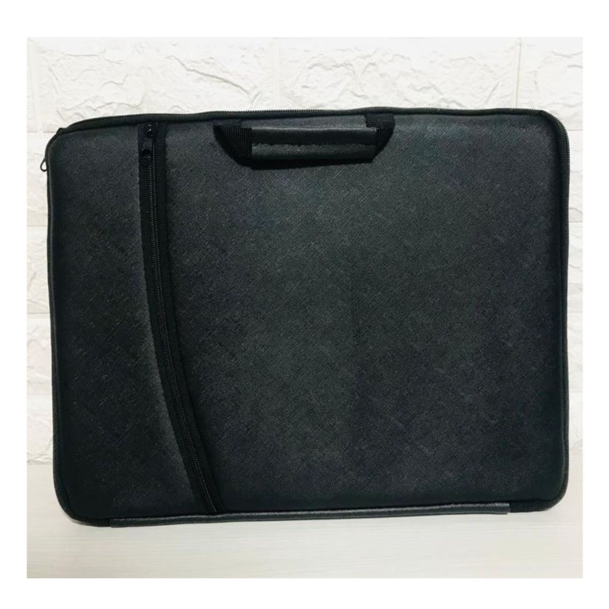 GENERICO - Funda Acolchada para Laptop 15.6 Pulgadas Doble Cierre con Asa Negro