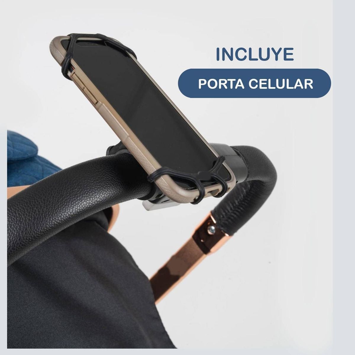 BABY HAPPY - Coche Cuna de Lujo Moisés MONACO Azul