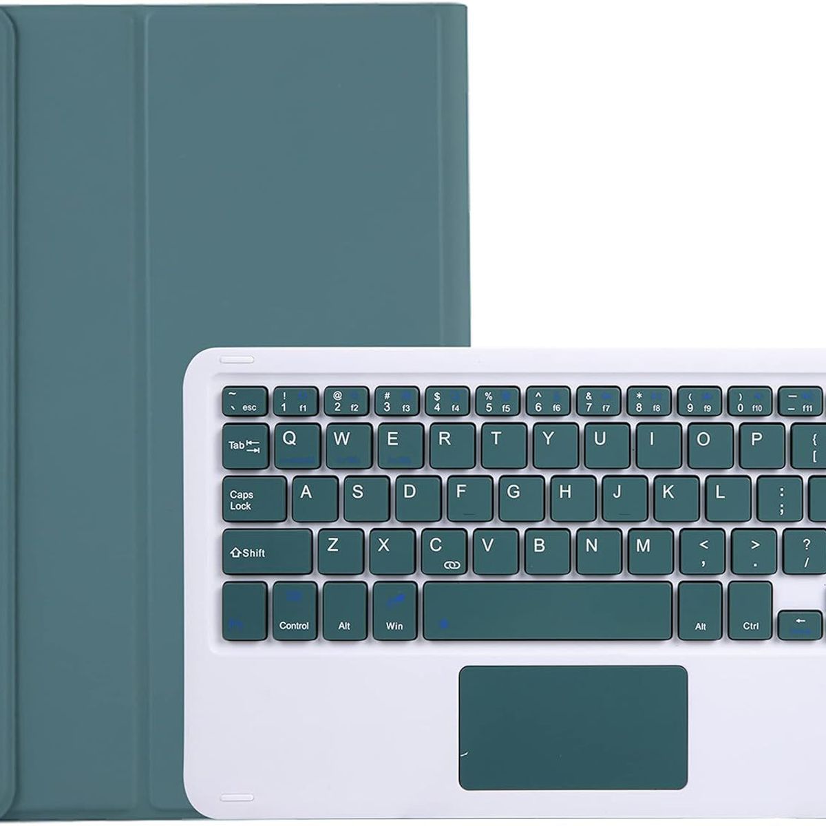 GENERICO - Funda con Teclado para Tablet Samsung  Galaxy tab S9 plus / S9 FE plus 12.4" Verde