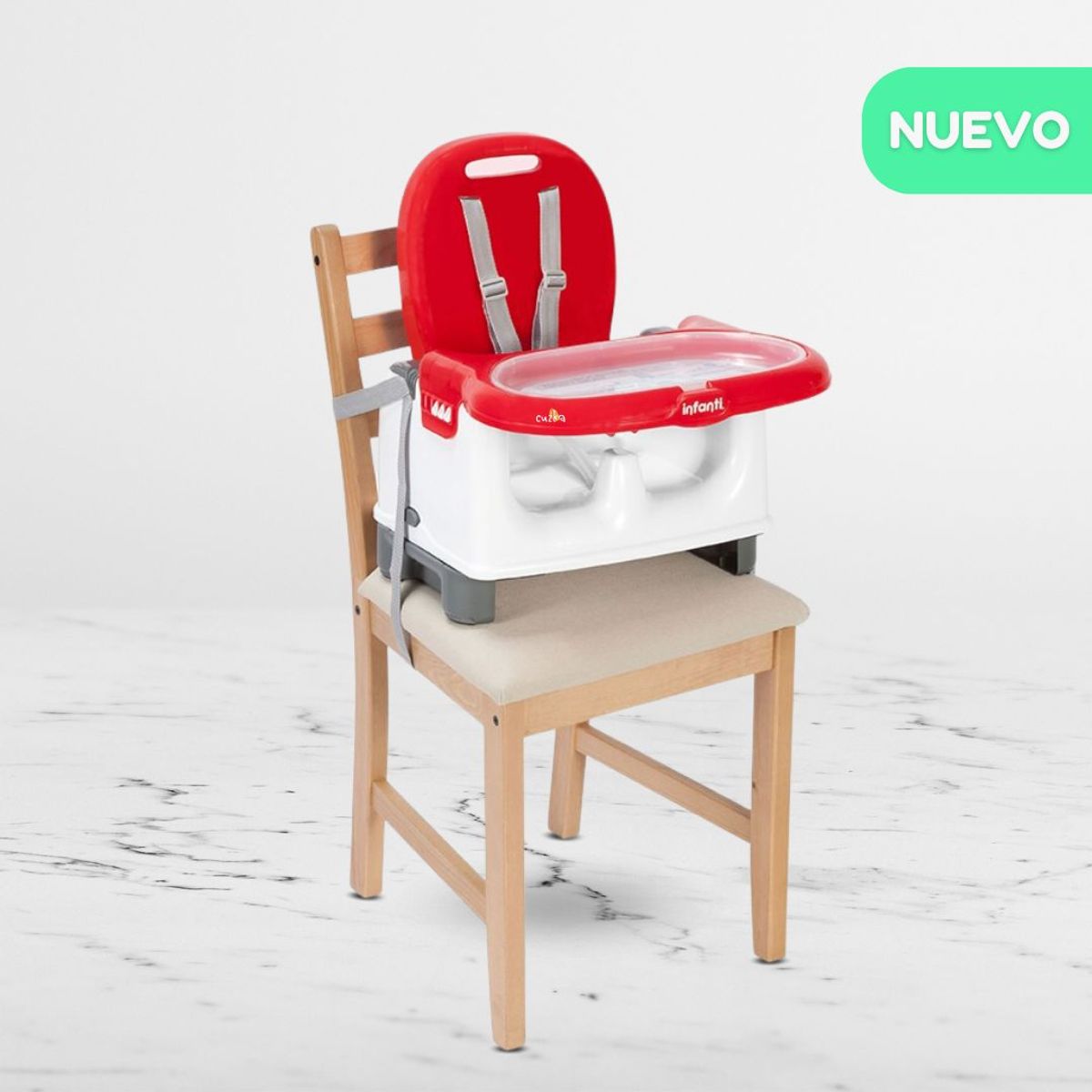 INFANTI - Silla de Comer Portátil para Bebé «MILA» Red