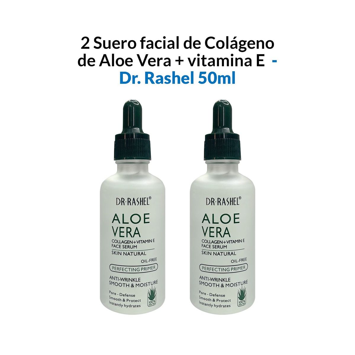 GENERICO - 2 Suero facial de colágeno de aloe vera y vitamina E 50ml