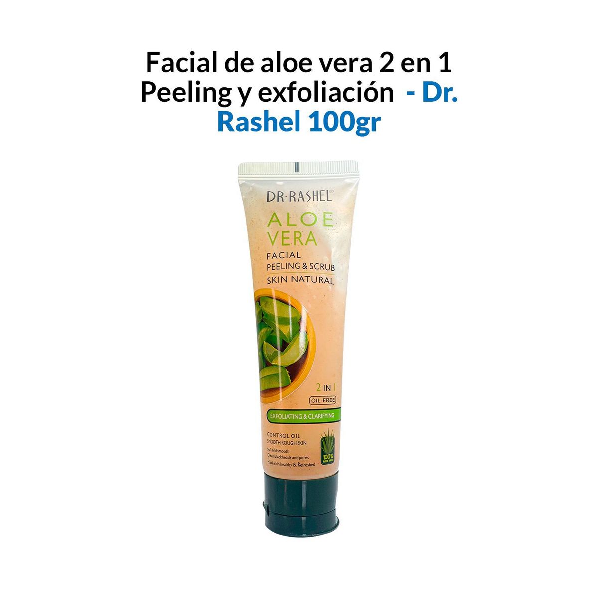 GENERICO - Facial de aloe vera 2 en 1 Peeling y exfoliación 100gr