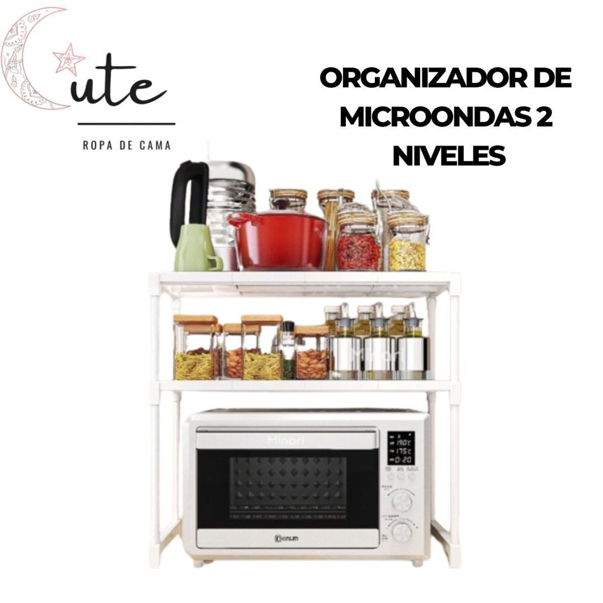 GENERICO - ORGANIZADOR DE MICROONDAS 2 NIVELES