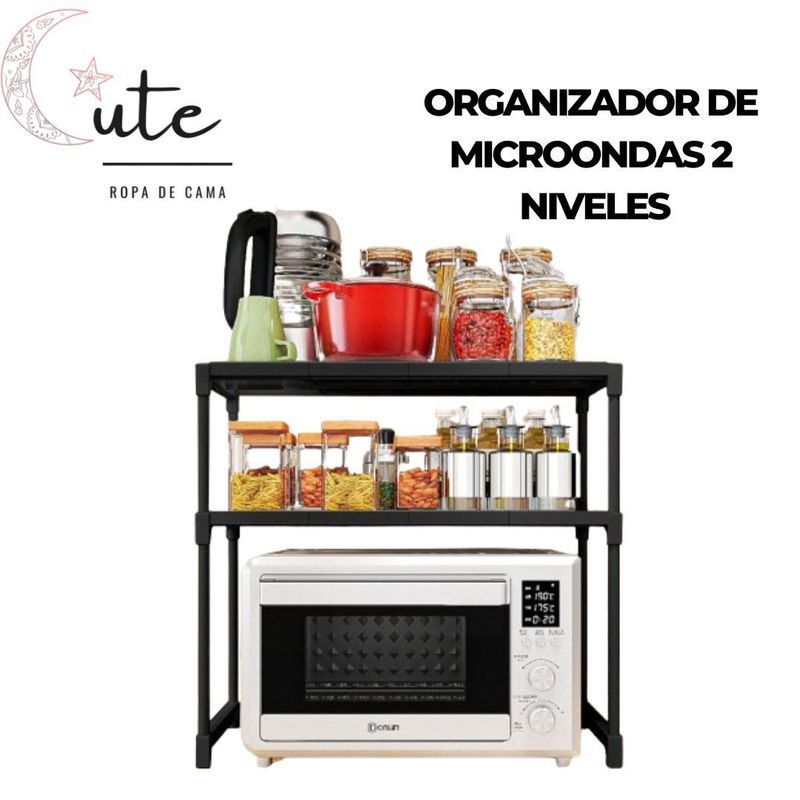 GENERICO - ORGANIZADOR DE MICROONDAS 2 NIVELES