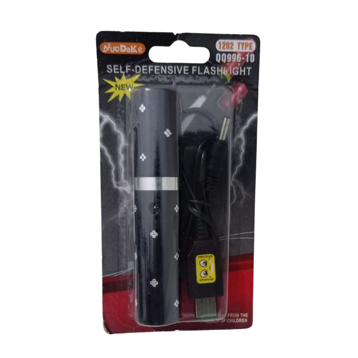 GENERICO - Mini Linterna Táctica de Aluminio Potente Recargable de modelo 1202