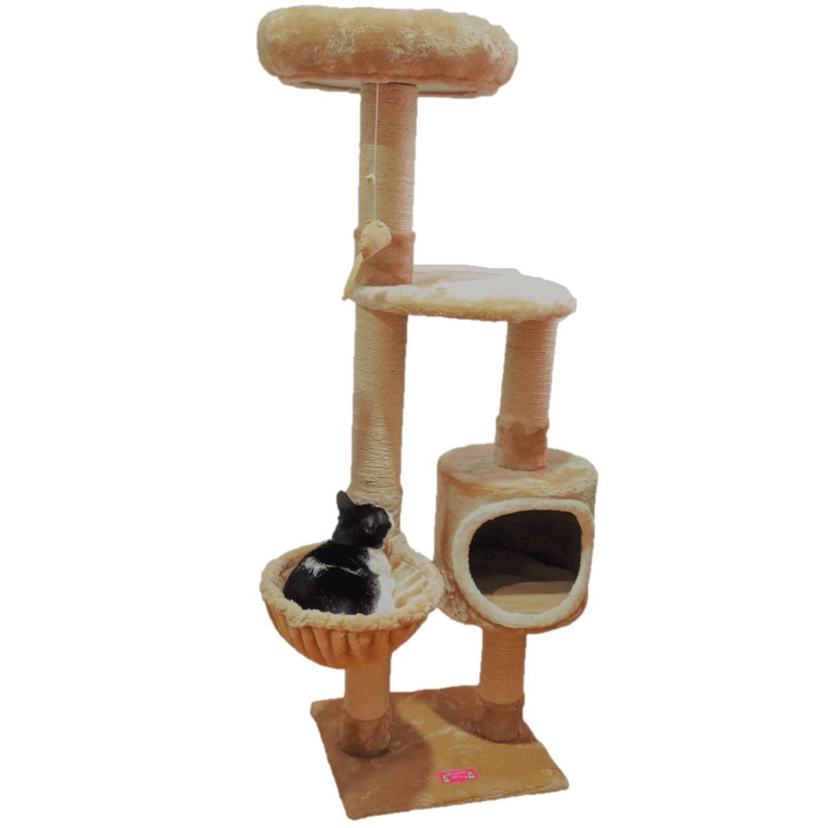 DISCOVERY PETS - Gimnasio Para Gatos Venecia 4 Pisos Beige