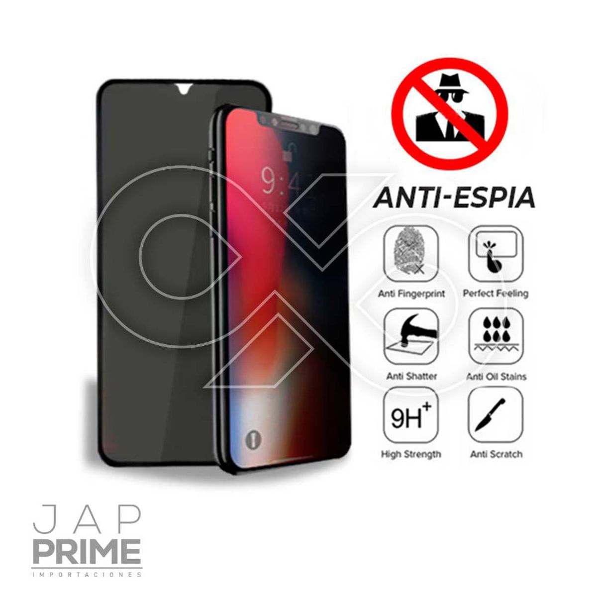GENERICO - Mica Vidrio Templado Antiespia para iPhone 6 6s