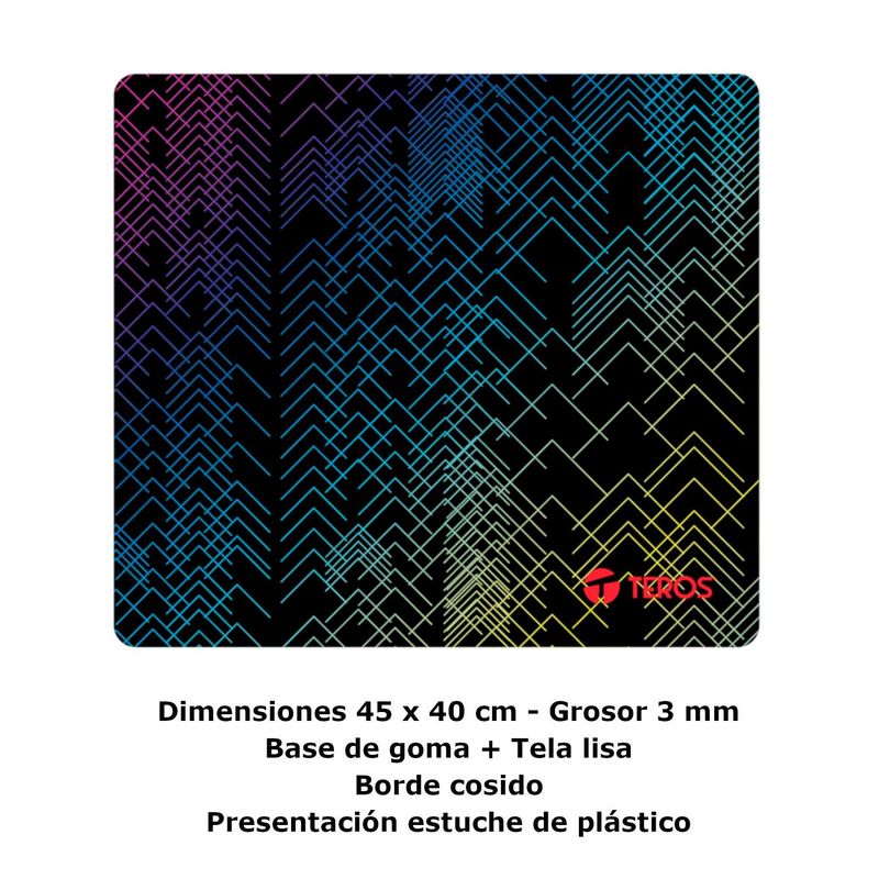 TEROS - Mouse Pad Teros TE5152N Gamer Multicolor