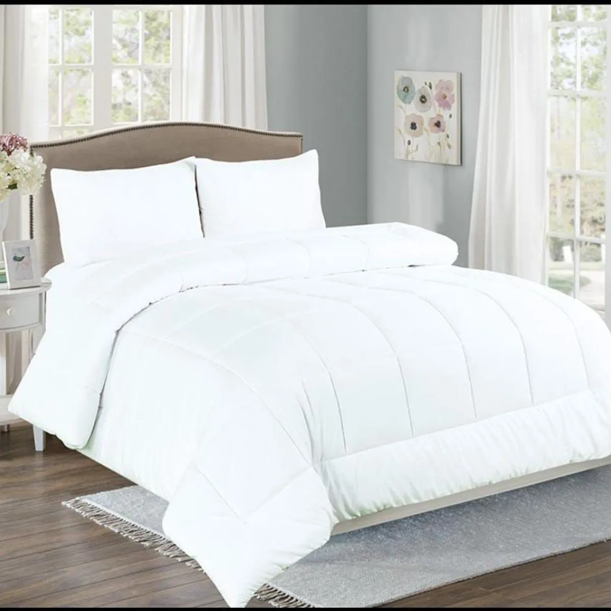 CASATEX - EDREDÓN BLANCO 100% ALGODÓN 1.5 PLZ