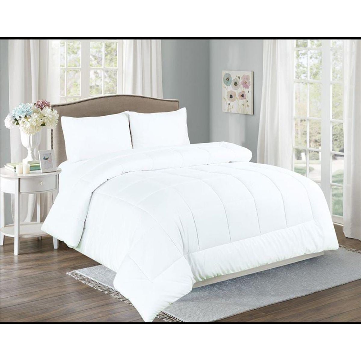 CASATEX - EDREDÓN BLANCO 100% ALGODÓN 1.5 PLZ