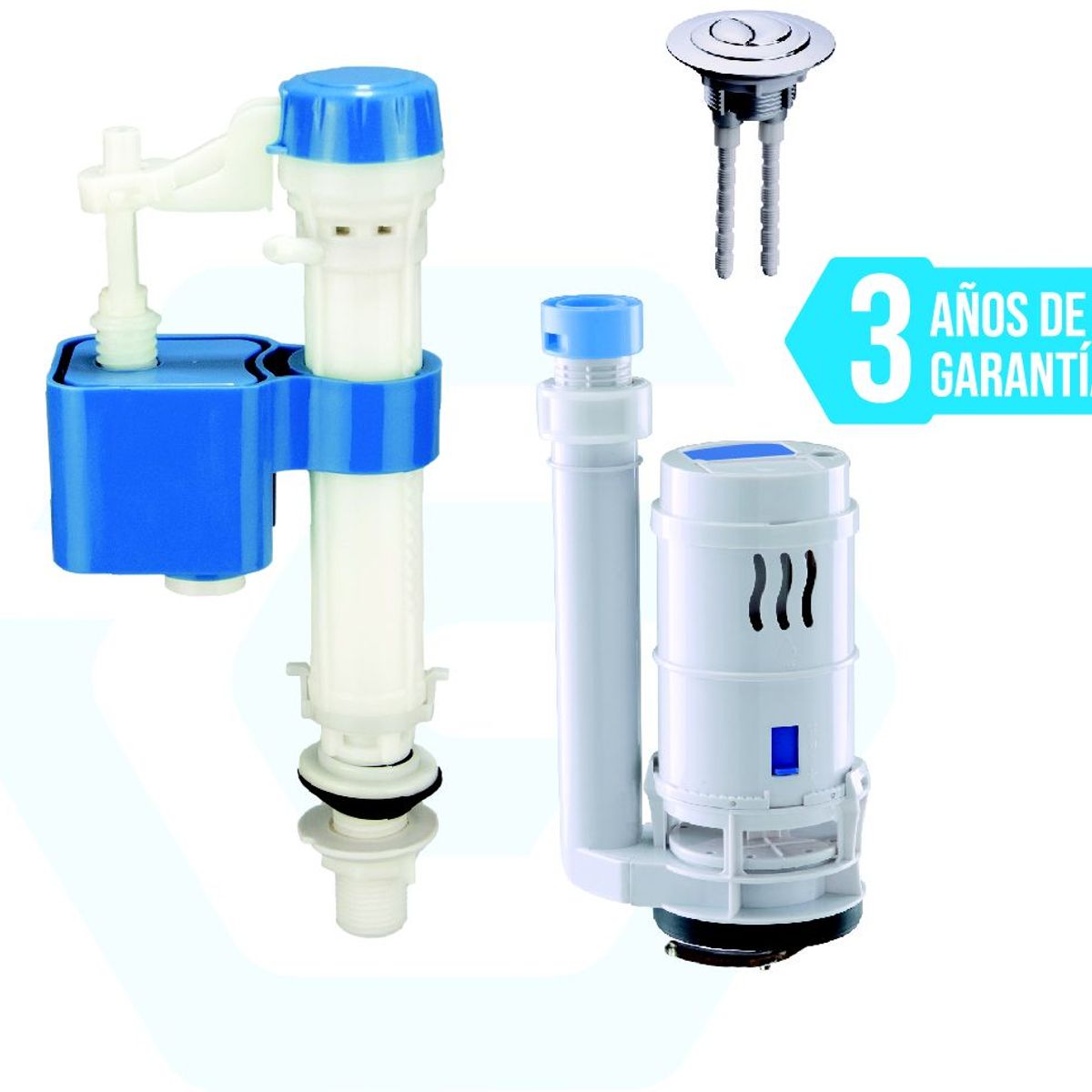 GALEZ - Accesorio completo para inodro dual con boton one Piece