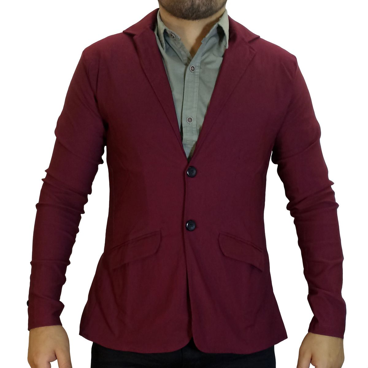 GENERICO - Blazer Hombre Denz - Guinda