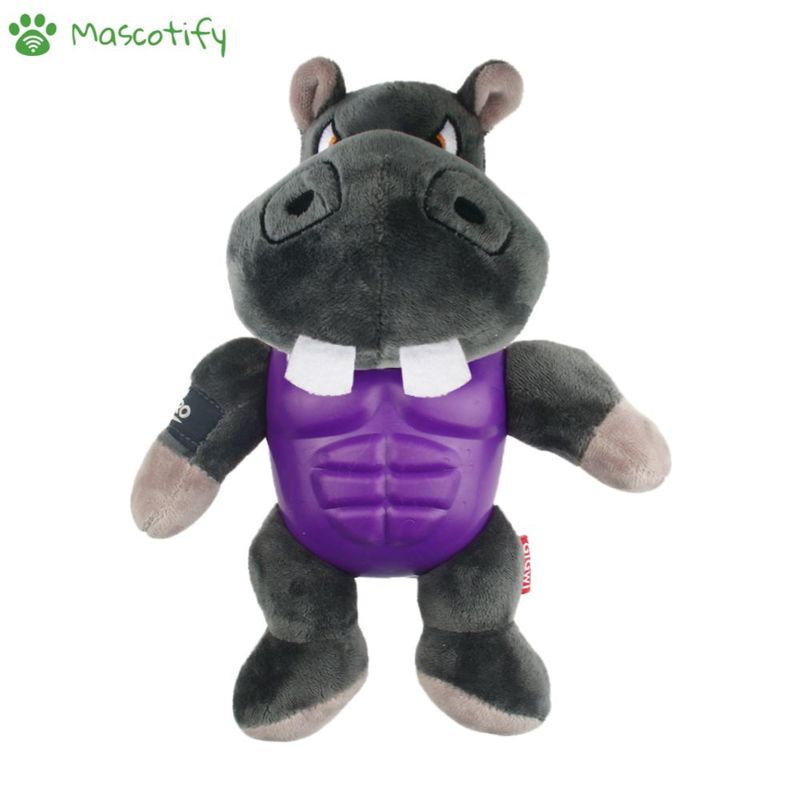 GIGWI - GIGwi Im Hero Plush Toy Hippo - Peluche para perros