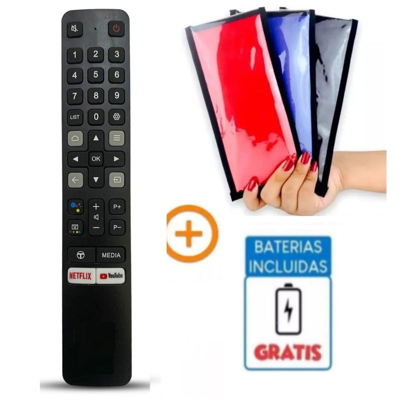 UNIVERSAL - Control Remoto Tcl Generico Smart Modelo RC901V Pilas