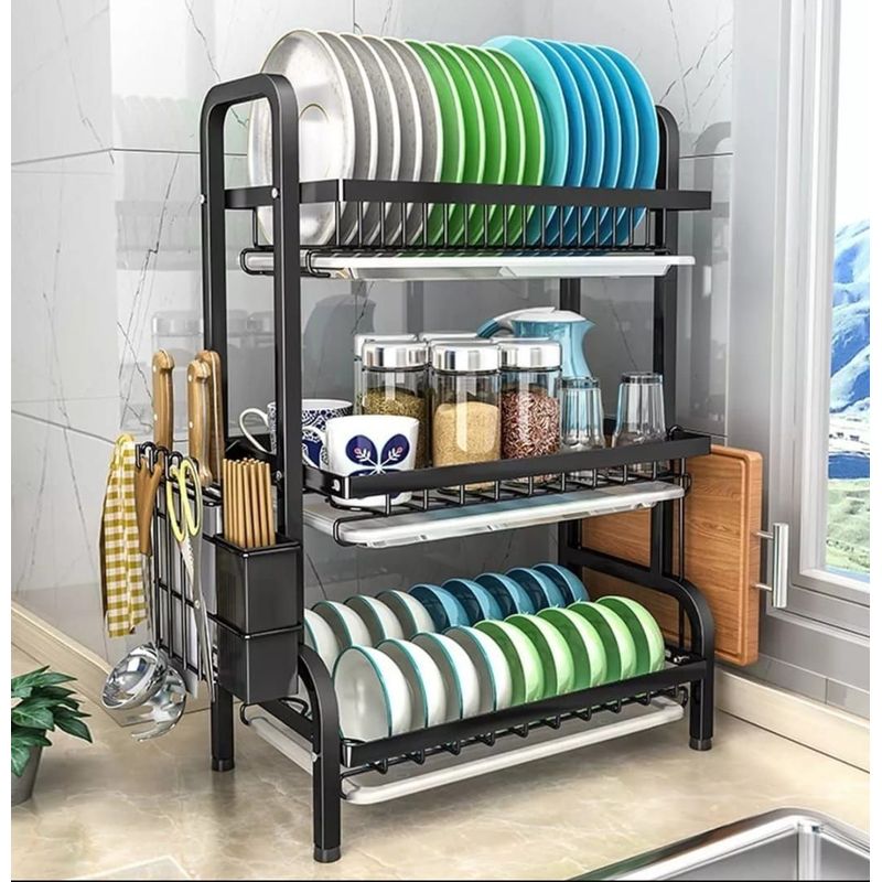 GENERICO - ESCURRIDOR DE PLATOS DE 3 NIVELES