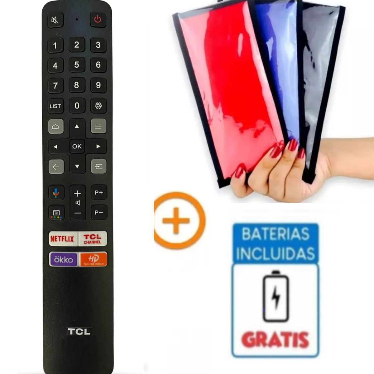UNIVERSAL - Control Remoto Tcl Generico Smart Modelo FMR8  Funda