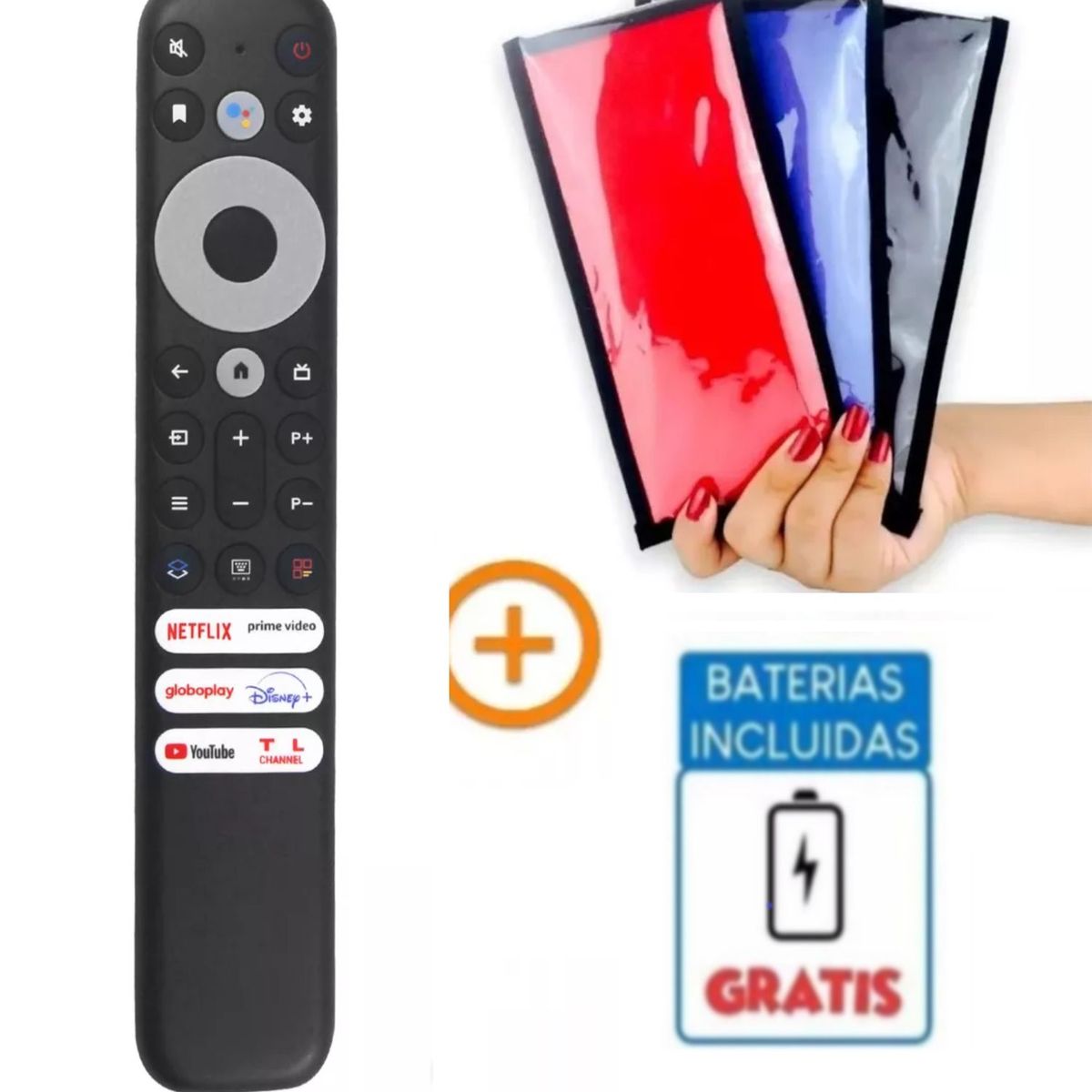 UNIVERSAL - Control remoto de para TV inteligente TCL RC902V  Funda