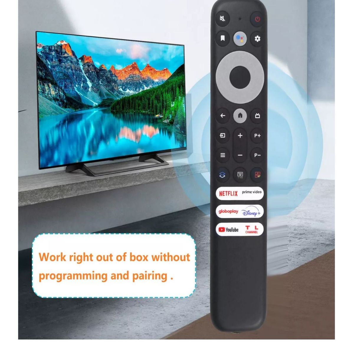 UNIVERSAL - Control remoto de para TV inteligente TCL RC902V  Funda