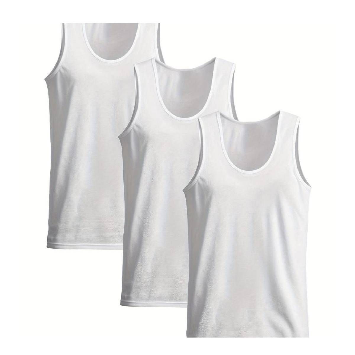 RYBIU IMPORT - Pack 3 Bivirí Blanco Hombre