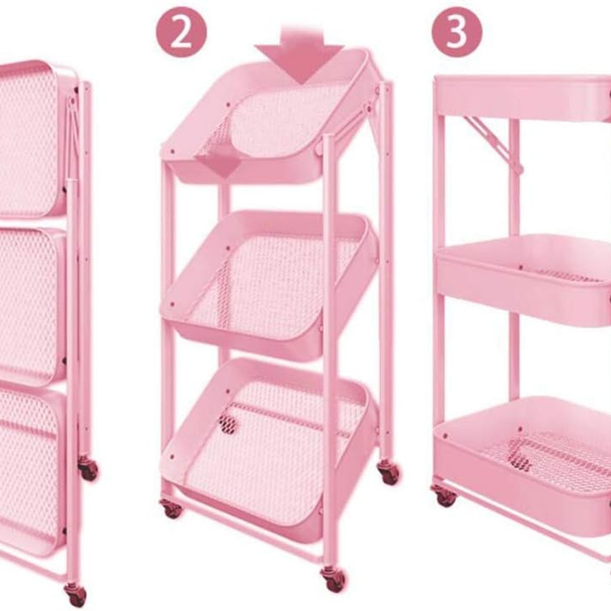 GENERICO - CARRITO ORGANIZADOR MULTIFUNCIONAL DE 3 NIVELES