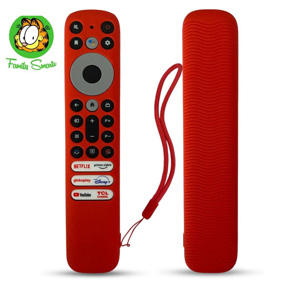 UNIVERSAL - Control remoto de para TV inteligente TCL RC902V  Funda Roja