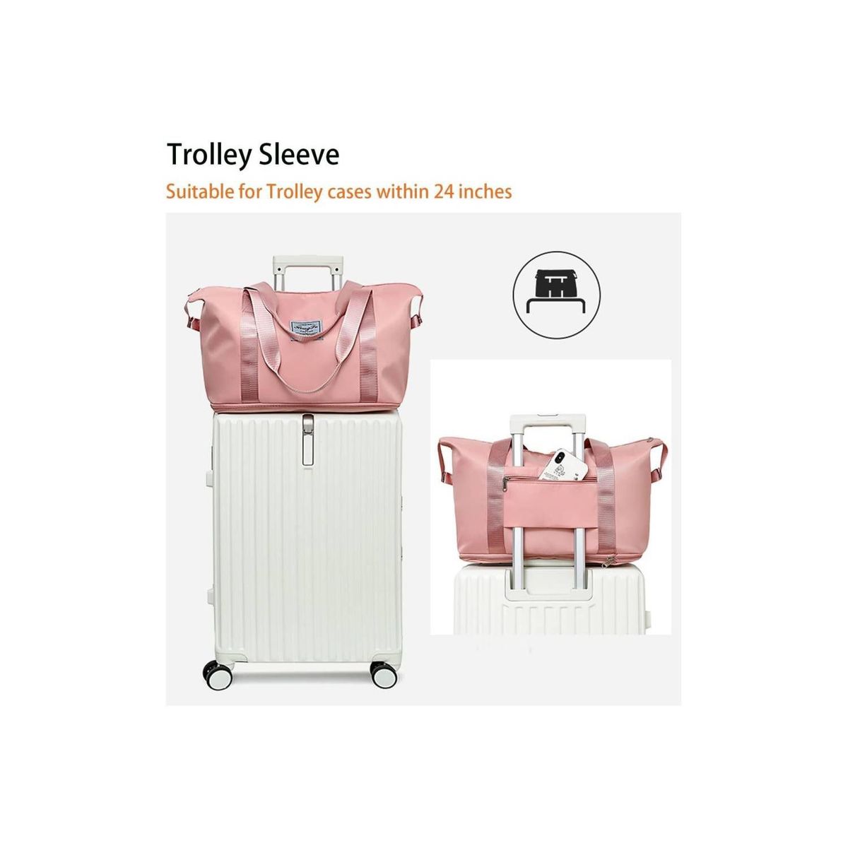 GENERICO - Bolso de viaje y entrenamiento plegable para mujer impermeable