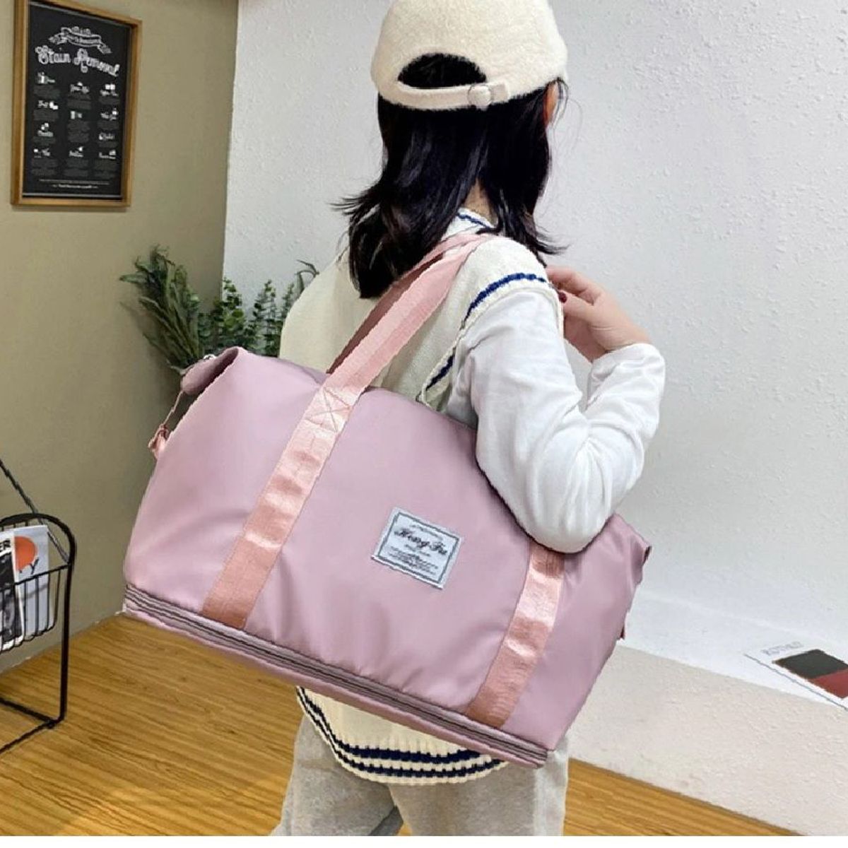 GENERICO - Bolso de viaje y entrenamiento plegable para mujer impermeable