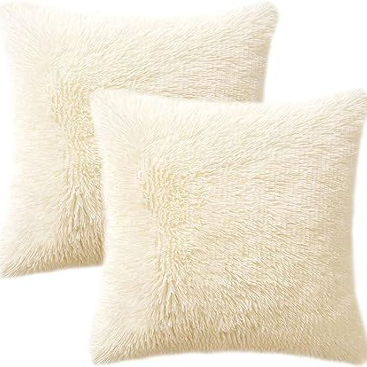 GENERICO - COJIN CUADRADO PELO LARGO 35X35 PERLA