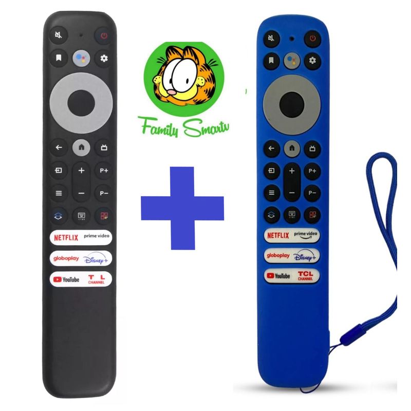 UNIVERSAL - Control remoto de para TV inteligente TCL RC902V  Funda Azul
