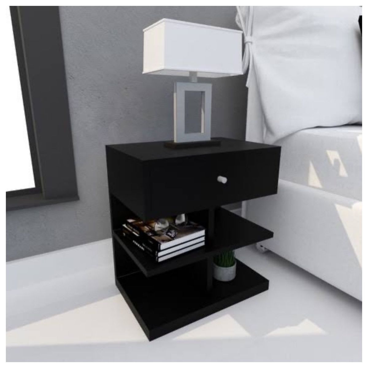 VENTITAS HOME - Velador Gales Ventitas Home Color Negro