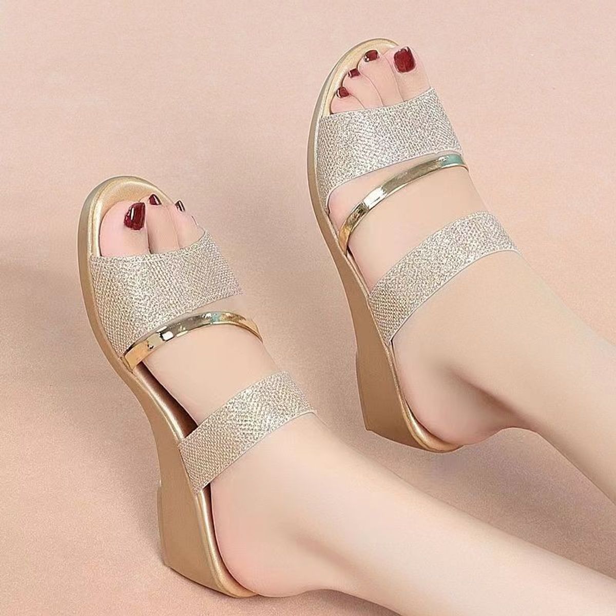 BLWOENS - Sandalia semi formal mujer