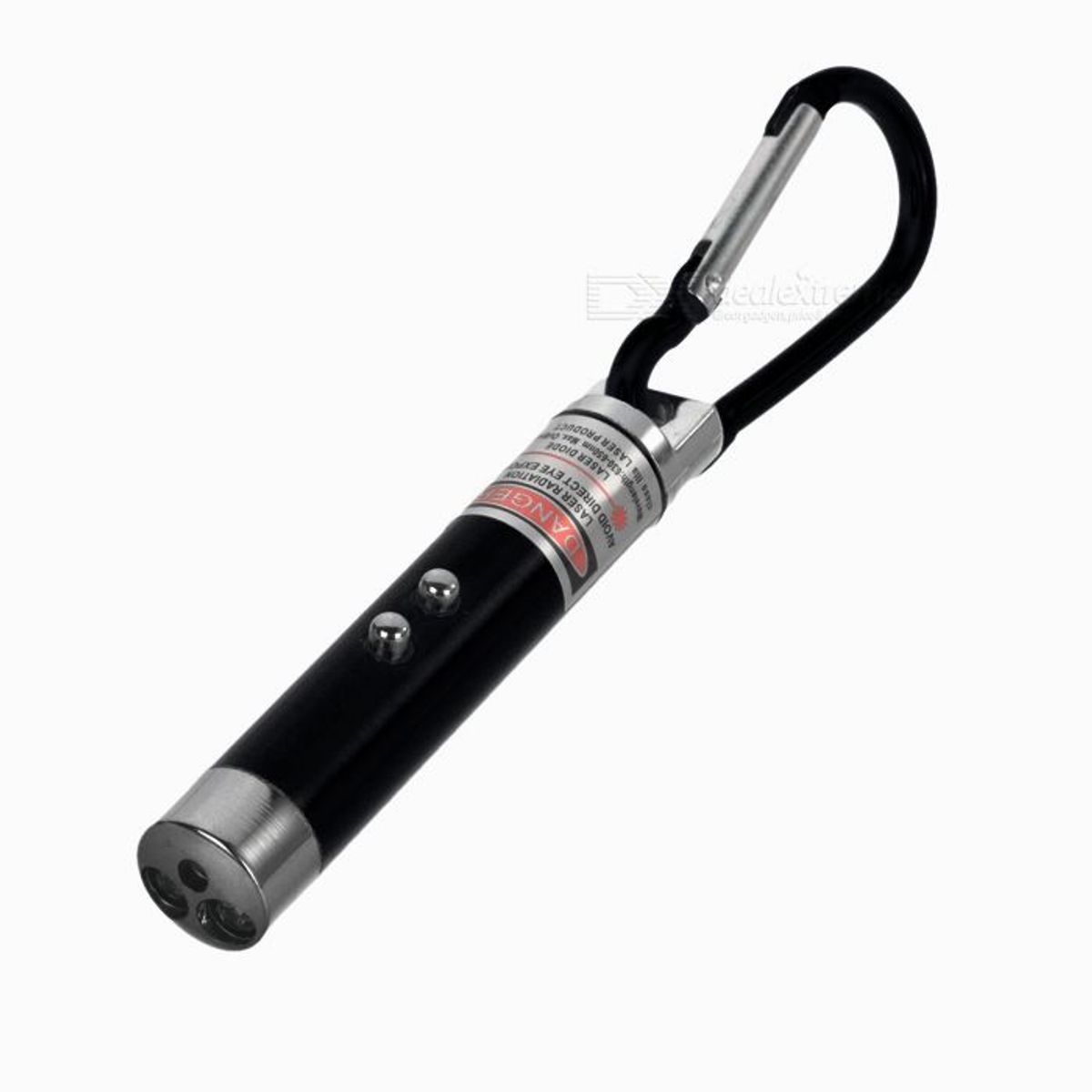 GENERICO - Llavero Linterna 3 En 1 (PACK X3 UND) - NEGRO