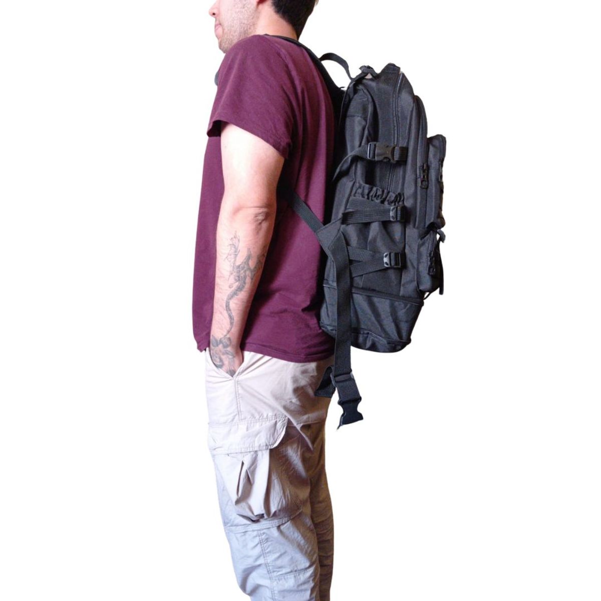 GENERICO - Mochila Táctica Militar Expandible 55L Camping Viaje Etc