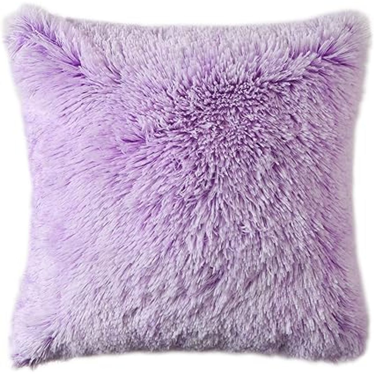 GENERICO - COJIN CUADRADO PELO LARGO 35X35 LILA