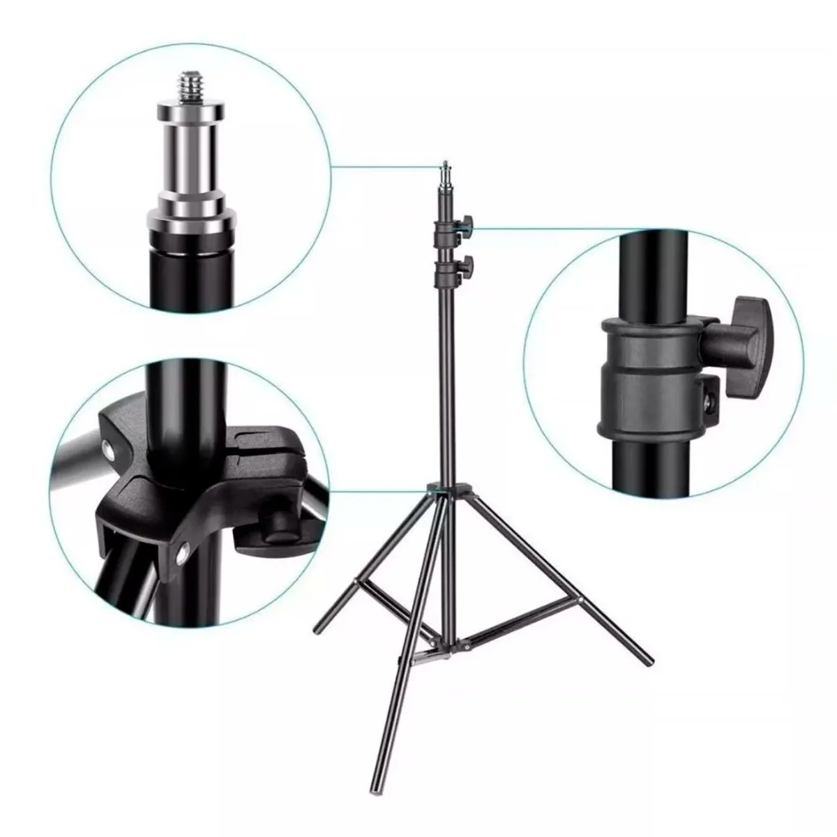 GENERICO - Aro Luz Led 26 CM RGB Colores + Trípode 2.10 M