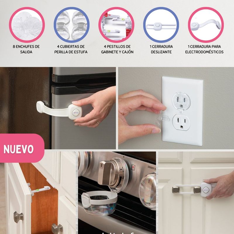 GENERICO - Set de Seguridad de Cocina18 pcs «INSURANCE»