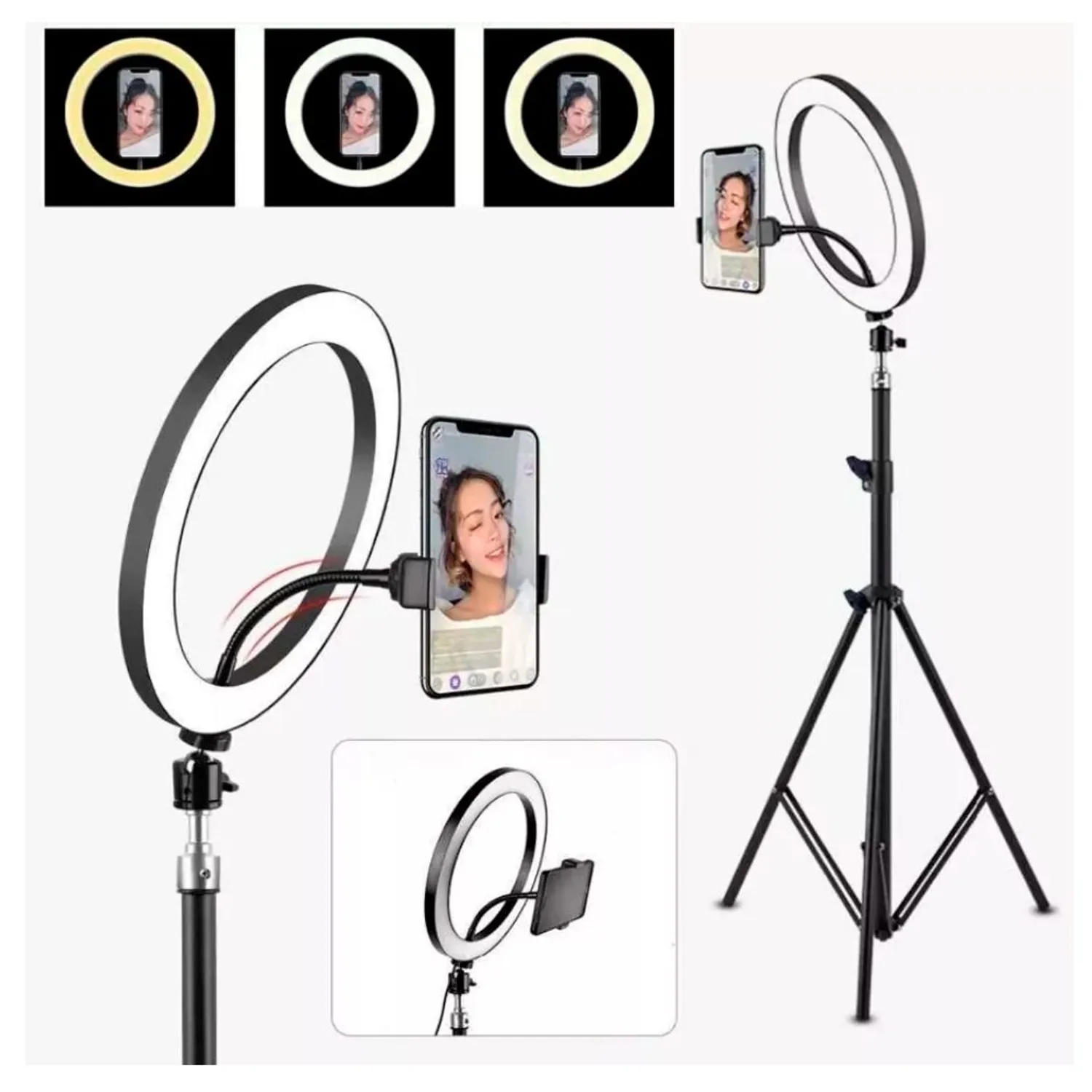 Repuesto Soporte Soporte De Celular Para Aro De Luz Soporte De